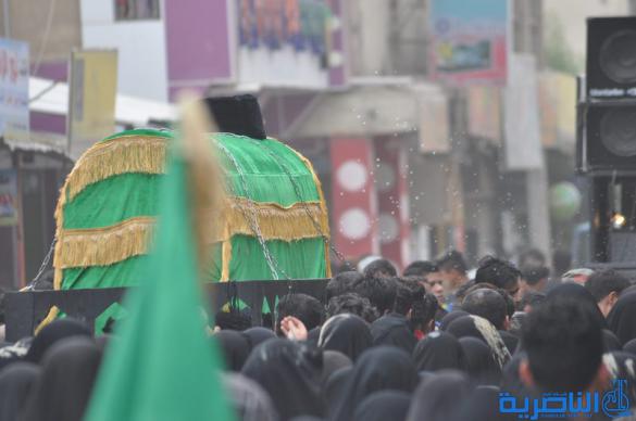 بالصور:عزاء الامام موسى الكاظم ( عليه السلام ) في شارع الحبوبي بالناصرية
