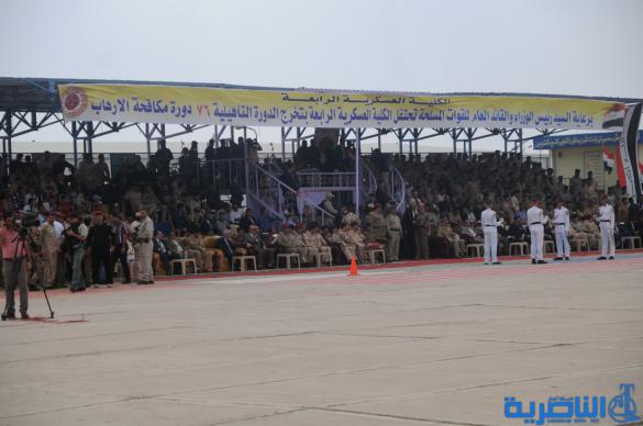 بالصور : رئيس الوزراء حيدر ألعبادي في حفل تخرج ضباط مكافحة الارهاب