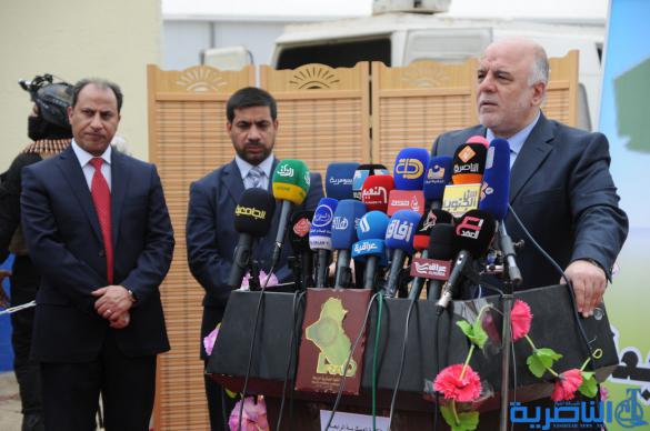 بالصور : رئيس الوزراء حيدر ألعبادي في حفل تخرج ضباط مكافحة الارهاب
