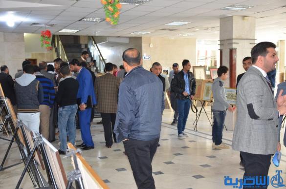 جمعية الخطاطين تقيم معرضها الثاني للخط والزخرفة الاسلامية في الناصرية - تقرير مصور-