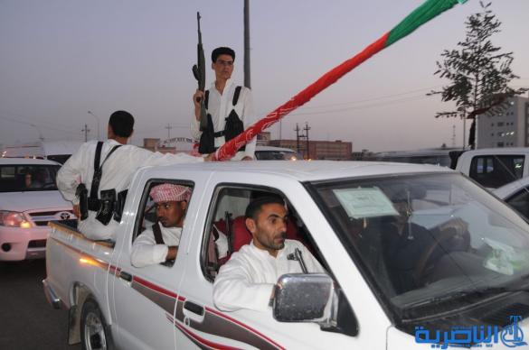 بالصور:مسلحو العشائر في ذي قار يتدفقون بالمئات للتطوع استجابة لفتوى السيد السيستاني