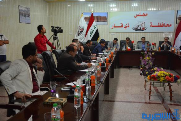 محافظ ذي قار يبحث مع مجلس المحافظة ازمة الخدمات ويؤكد تمسك حكومته بنقل الصلاحيات - تقرير مصور- 