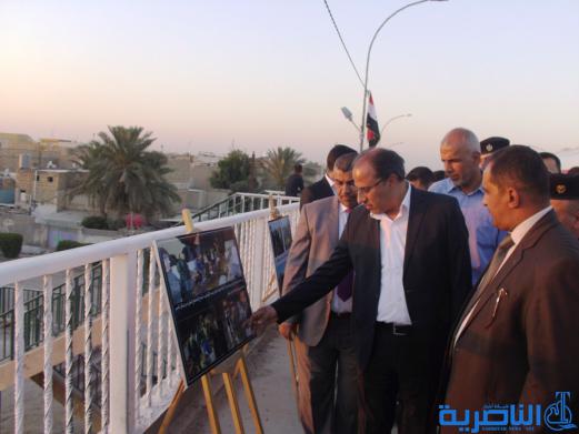 محافظ ذي قار يفتتح جسر المرور السريع بعد انجاز اعمال صيانته وتاهيله ، ويشيد بدور الدوائر الخدمية التي انجزته بإمكانياتها الذاتية