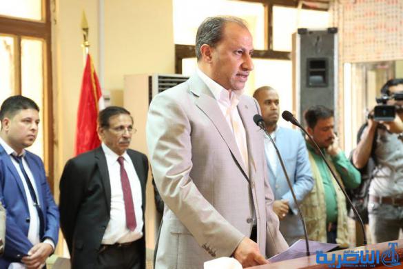 محافظ ذي قار يشارك في حفل افتتاح قصر القضاء في الناصرية ، ويدعو الى توسيع دائر نشر الثقافة القانونية بين المواطنين