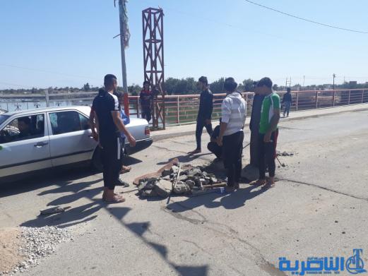 إصلاح جسر في ناحية العكيكة من قبل المواطنين -تقرير مصور-