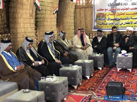اليونسيف تحث عشائر ذي قار على منع انخراط الاطفال بالنزعات المسلحة