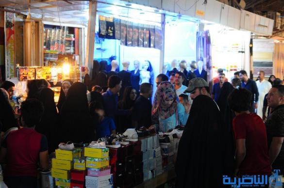 بالصور : اسواق الناصرية لا تنام استعدادا لعيد الفطر المبارك 