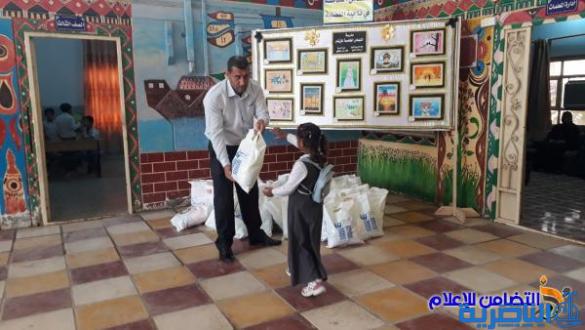 مدارس ومبرات التضامن في ذي قار تباشر بتوزيع السلة الغذائية الرمضانية على تلاميذها الأيتام