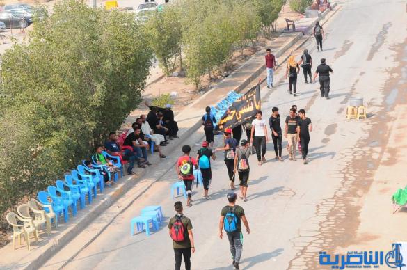 بالصور: وصول طلائع زوار محافظات الجنوبية وزائرين الاجانب الى محافظة ذي قار