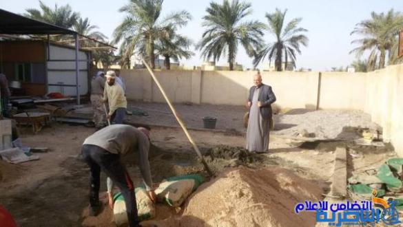 بالصور: تواصل أعمال الصيانة والتأهيل في مبرة التضامن للأيتام في سوق الشيوخ