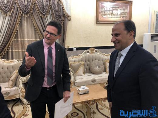 السفير الكندي يبدي رغبة بلاده بالاستثمار في ذي قار 