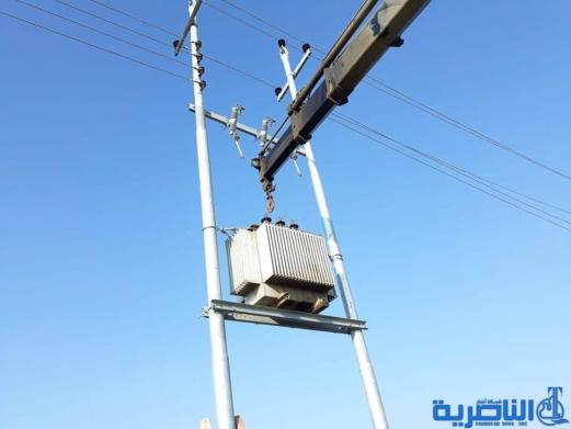 كهرباء شمال الناصرية تنصب 74 محولة جديدة لفك الاختناق في الطاقة