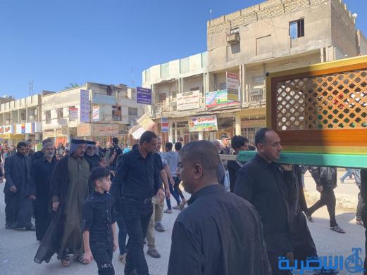 بالصور:مسجد الشيخ عباس الكبير في الناصرية يقيم مجلس عزاء في ذكرى شهادة الامام الكاظم عليه السلام 