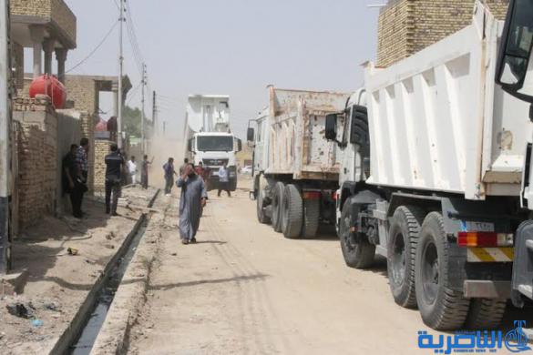 بالصور : محافظ ذي قار يشرف على حملة خدمية واسعة في قضاء الرفاعي  شاركت فيها اكثر من 50 الية خدمية اختصاصية