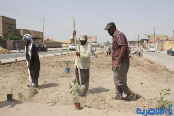 بالصور : محافظ ذي قار يشرف على حملة خدمية واسعة في قضاء الرفاعي  شاركت فيها اكثر من 50 الية خدمية اختصاصية