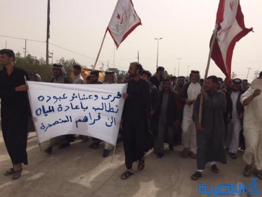 اهالي سيد دخيل يتظاهرون .. انقذونا فنحن نموت من العطش - تقرير مصور -