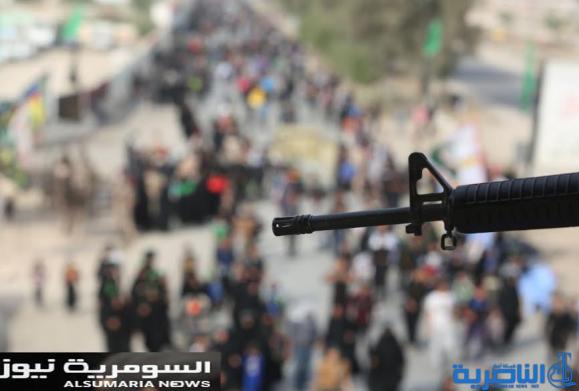  بالصور.. يدٌ تطعم وأخرى تحمي الزائرين الوافدين على كربلاء