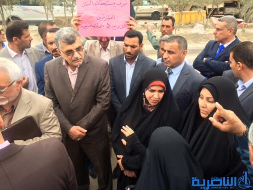  المشرفون التربوين في الناصرية يتظاهرون للمطالبة بمخصصات النقل - تقرير مصور -