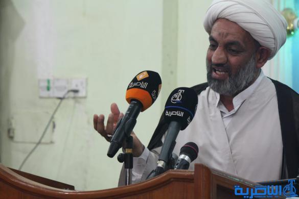 خطيب الناصرية يدعو المؤسسات الامنية والخدمية الى النأي بنفسها عن الاحداث السياسية في بغداد