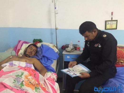 جنسية ذي قار تزور جرحى الجيش في منازلهم لاصدار جوازات سفر للعلاج في الخارج