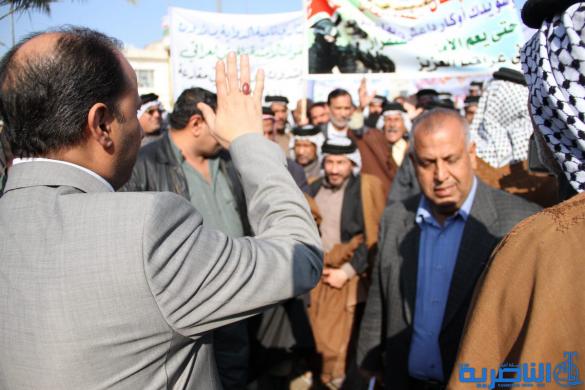 روابط المختارين في ذي قار يتظاهرون دعما للقوات المسلحة -تقرير مصور -