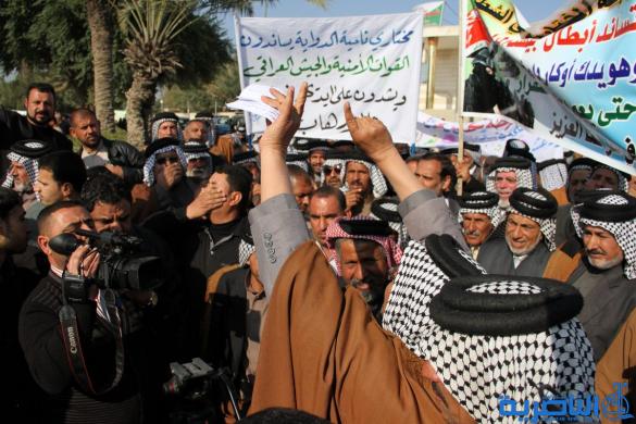 روابط المختارين في ذي قار يتظاهرون دعما للقوات المسلحة -تقرير مصور -