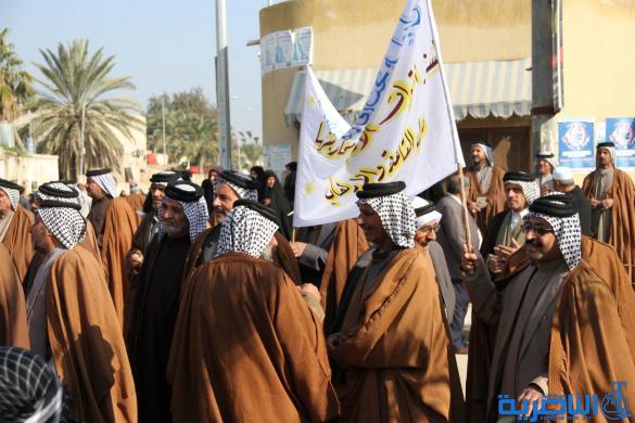 روابط المختارين في ذي قار يتظاهرون دعما للقوات المسلحة -تقرير مصور -