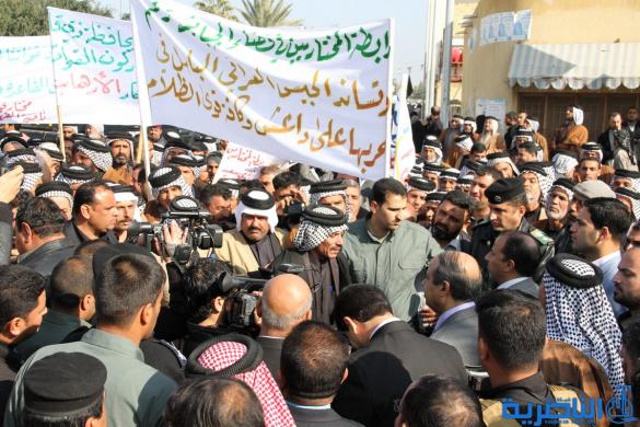 روابط المختارين في ذي قار يتظاهرون دعما للقوات المسلحة -تقرير مصور -