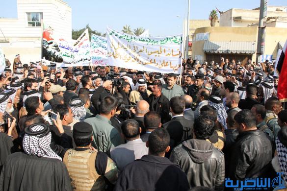 روابط المختارين في ذي قار يتظاهرون دعما للقوات المسلحة -تقرير مصور -