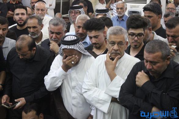 بالصور: الناصرية تشيع الشيخ ابو ابراهيم الناصري الى مثواه الاخير