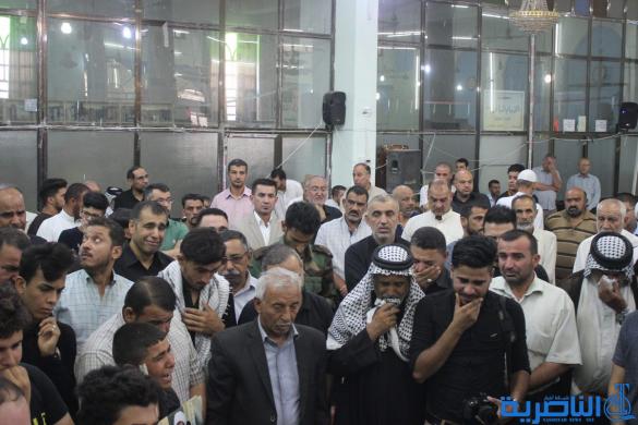 بالصور: الناصرية تشيع الشيخ ابو ابراهيم الناصري الى مثواه الاخير