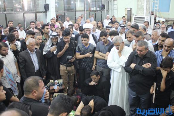 بالصور: الناصرية تشيع الشيخ ابو ابراهيم الناصري الى مثواه الاخير