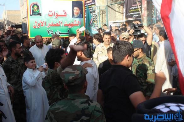 بالصور: الناصرية تشيع الشيخ ابو ابراهيم الناصري الى مثواه الاخير