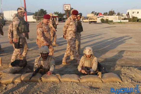 عمليات الرافدين تدرب احد افواجها على خطط دفاعية لحماية الممتلكات