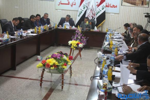 مجلس ذي قار يعقد جلسة استثنائية لبحث موازنة المحافظة للعام 2014 - تقرير مصور - 