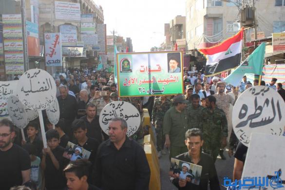 بالصور: الناصرية تشيع الشيخ ابو ابراهيم الناصري الى مثواه الاخير