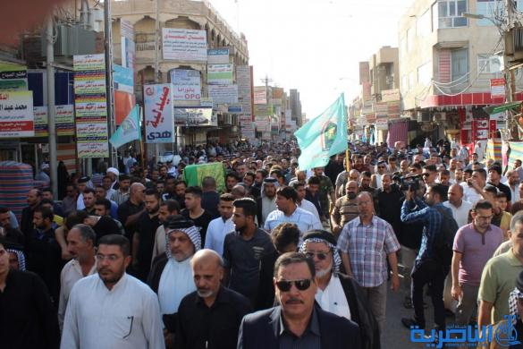 بالصور: الناصرية تشيع الشيخ ابو ابراهيم الناصري الى مثواه الاخير