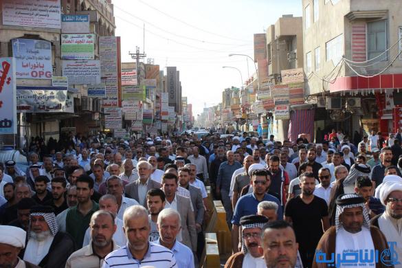 بالصور: الناصرية تشيع الشيخ ابو ابراهيم الناصري الى مثواه الاخير