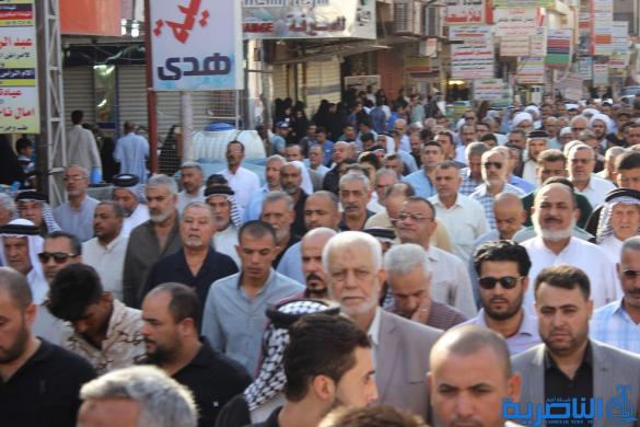 بالصور: الناصرية تشيع الشيخ ابو ابراهيم الناصري الى مثواه الاخير