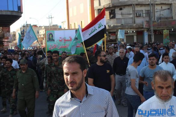 بالصور: الناصرية تشيع الشيخ ابو ابراهيم الناصري الى مثواه الاخير