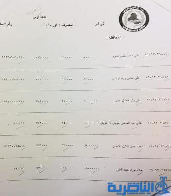 قوائم باسماء وجبة جديدة من المشمولين بقروض وزارة العمل في ذي قار
