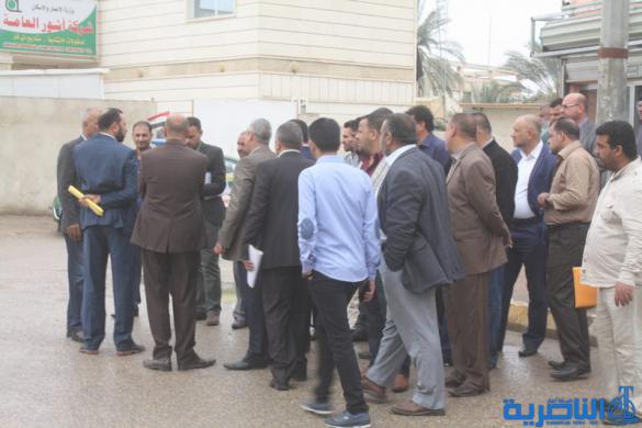 مقاولو ذي قار يتظاهرون للمطالبة بصرف مستحقاتهم المالية - تقرير مصور -