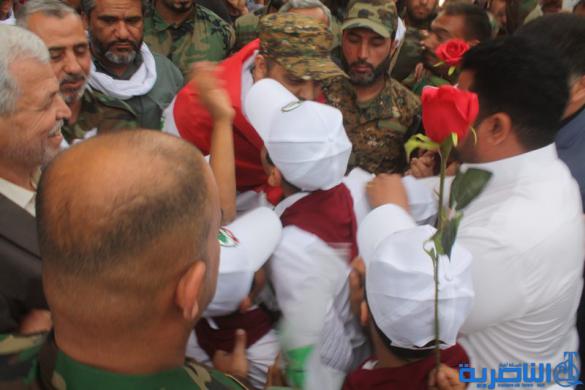 الخزعلي من الناصرية : ذي قار صنعت الانتصار في تكريت، وآن لهم ان يحتفلوا بالنصر- تقرير مصور -