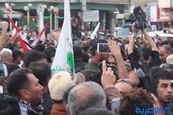 الخزعلي من الناصرية : ذي قار صنعت الانتصار في تكريت، وآن لهم ان يحتفلوا بالنصر- تقرير مصور -