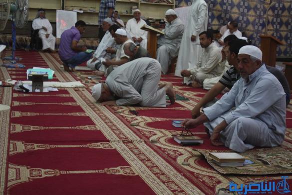 74 مصليا يؤدون شعيرة الاعتكاف في مسجد الشيخ عباس الكبير في الناصرية - تقرير مصور - 