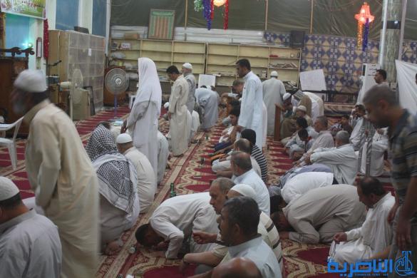 74 مصليا يؤدون شعيرة الاعتكاف في مسجد الشيخ عباس الكبير في الناصرية - تقرير مصور - 