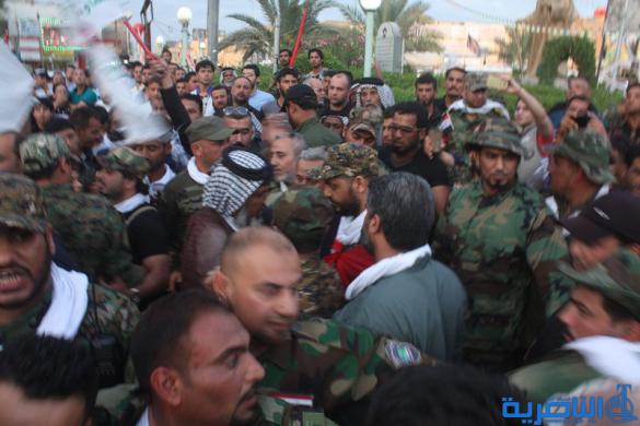 الخزعلي من الناصرية : ذي قار صنعت الانتصار في تكريت، وآن لهم ان يحتفلوا بالنصر- تقرير مصور -
