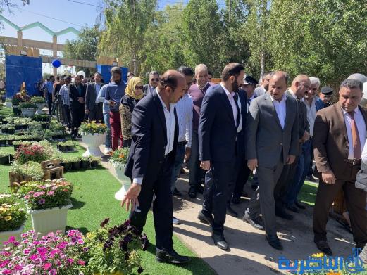 بالصور:محافظ ذي قار يفتتح معرض الزهور الخامس في متنزه الناصرية