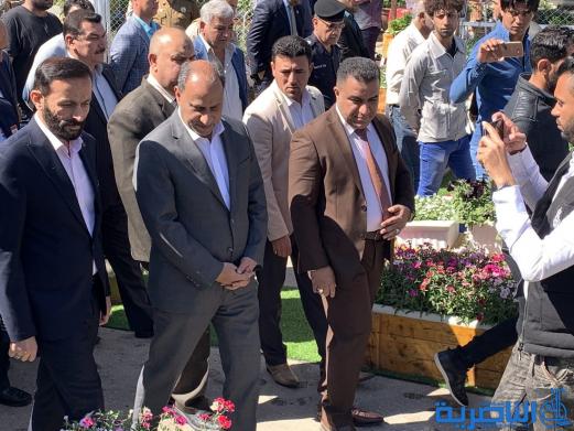 بالصور:محافظ ذي قار يفتتح معرض الزهور الخامس في متنزه الناصرية