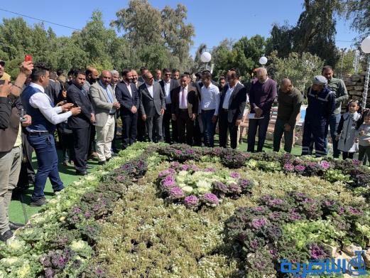بالصور:محافظ ذي قار يفتتح معرض الزهور الخامس في متنزه الناصرية